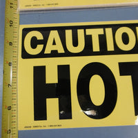 New Lot of 15 Caution Hot Warning Decal 5 X 7" Sticker Label