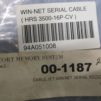 Escort Memory System 001187 WinNet Serial Cable HRS 350016PCV