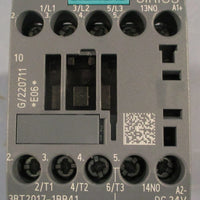 Siemens 3RT2017-1BB41 Contactor 24 VDC 12 A 400 V 5.5 kW 3 PH