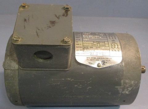 Boston Gear 331116423 AC Motor 3PH 1725RPM 0.17HP 60Hz 1/2" Shaft Dia