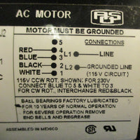 AO Smith S56AA36A01 AC Motor 1/2 HP 1725 RPM 115/230 V 5/8" Shaft Dia