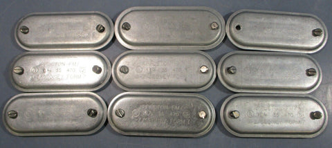 Appleton 470 1-1/4" Conduit Outlet Cover Form 7 5-1/2" L 2-1/4" W  (Lot of 9)