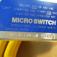 Honeywell Micro Switch BZLN-13G-LH 1720 Limit Switch 10A-125 or 480VAC
