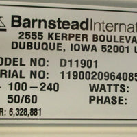 Barnstead NANOpure Diamond D11901 Water Purification System 100240V