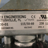 Rex Engineering 273001 Gear Motor 115V 50/60Hz Class B 5" Length