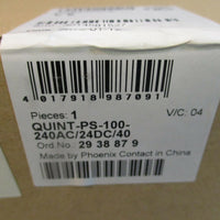 Phoenix Contact QUINTPS100240AC/24DC/40 V/C: 04 Power Supply FACTORY SEALED