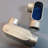 Thomas & Betts LR57 Blue Kote 1-1/2" Rigid Conduit Body Gray Iron Qty 2 NIB