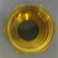 (Lot of 10) Nordson 15926 Brass Retaining Locknut 11mm x 10mm
