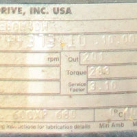 Sew Eurodrive S47DRE80M4DH Gearmotor Severe Duty 8.64:1 Ratio 1" Shaft Dia