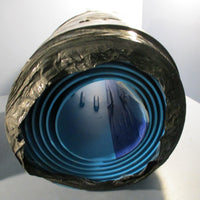 Accurate 74X.AX1 18" X 224" Conveyor Belt Drop Ends Blue Metal Detectable