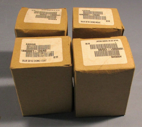 Asco Pneumatic 18900001-120/60 Solenoid Valve Plug lot of 4
