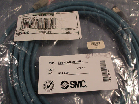 SMC Cable, Ethernet Cable, M12 EX9-AC050EN-PSRJ
