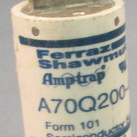 Ferraz Shawmut AmpTrap A70Q2004 Semiconductor Fuse 200A 700VAC 650VDC