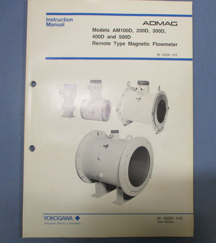 Yokogawa Admag 3/4" Bore Magnetic Flow Detector AM 102DN AB1LSA*A /ND/SCT