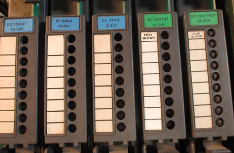 Allen Bradley 1771AB Bulletin I/O Chassis with 2 DC Outputs & 3 Inputs Used
