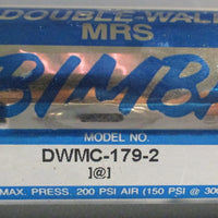 Bimba DWMC-179-2 Pneumatic Air Cylinder 1-1/2" Bore 9" Stroke 200PSI MAX
