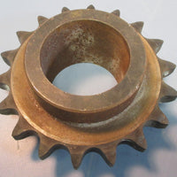 Lot of 2 Steel 60C18 Sprockets 18 Teeth and 2.043" Straight Bore Used