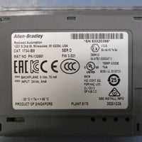 Allen Bradley 1734IB8 Ser D Point I/O Digital Input Module 130651 24VDC, 5mA In