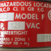Appleton ECP2023 Explosion Proof Electrical Plug Aluminum 20A 125VAC Watertight