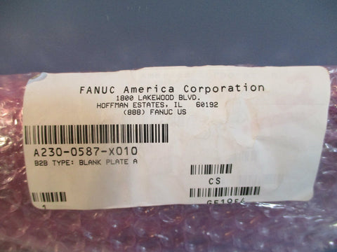 Fanuc A2300587X010 B2B Type: Blank Plate A NEW