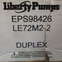Liberty Pumps LE72M2-2 Cast Iron Sewage Pump 2" 3/4HP 208-230V 1PH 60Hz 6A
