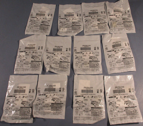 Telemecanique ZBY6H102 Flush Mount Legend Holder w/ Blank Legend Plate Lot of 12