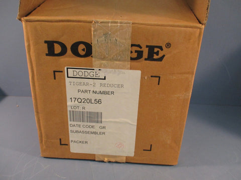 DODGE PART#17Q20L56 TIGEAR-2 GEAR REDUCER 1750RPM, 1HP 20:1 Ratio