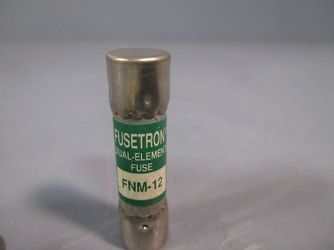 Lot of (21) BUSSMANN FUSETRON Dual Element FUSE 125V FNM12