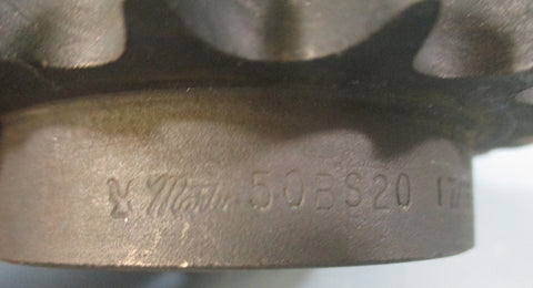 Martin 50BS20 17/16": Bore to Size Sprocket for No.50 Chain with 20 Teeth