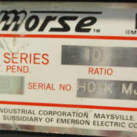 Morse Emerson 18GED Gear Reducer ED Series 10:1 Ratio 7/8" Shaft Dia