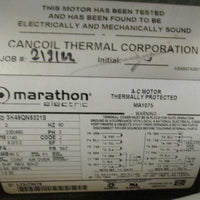 Marathon Electric MA1075 AC Thermally Protected Motor 5K49QN6321AS 230/460V 2HP