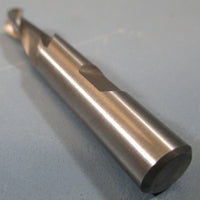 Brubaker Ball End Mill Cutter, 5/16" DIA x 3/8" SHK, HSS, 2E, LD=1.700, USA