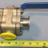 SVF Flow Controls TSC76666TT 3Way Stainless Flanged Ball Valve 1000 PSI