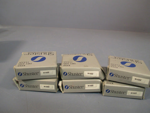 Shuster Precision Bearing Ball Bearing (Lot of 6) R10ZZ