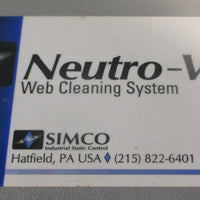 Simco NeutroVac Web Cleaning System 12" Cleaning Hood w/ MEB Static Bar
