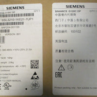 Siemens Sinamics G120C DP Motor Drive 6SL32101KE217UP1 10HP 7.5kW