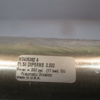 Schrader Bellows Air Cylinder WD482935 A NR-1712 01.50 DXPSRMB 3.000