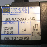 Mac Valves, Inc. 45AMACDAAJ2JD Pneumatic Manifold Valve 5.4W NOS