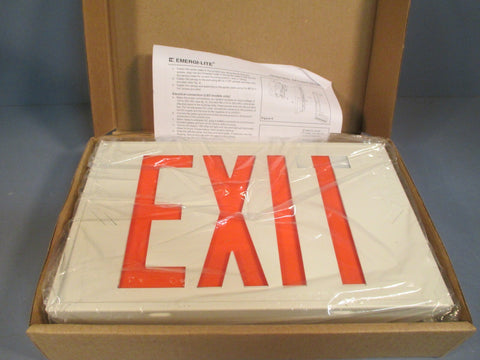 Thomas Betts EmergiLite Steel Exit Sign Red LED Cat No LWSNX14R