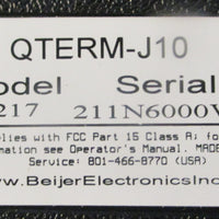 Videojet QTERM-J10 Hanheld Operator Interface J217 Keypad Display Unit
