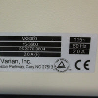 Varian VK8000 Dissolution Auto Sampling System 115V, 60Hz, 20A