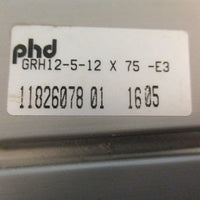 PHD GRH12512 X 75 E3 Pneumatic Parallel Gripper 61/8" Length 17/8" Width