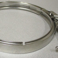 Voss 613209A-728-T Sanitary Tube Pipe Tri-Clamp 6-1/2" ID Stainless Steel