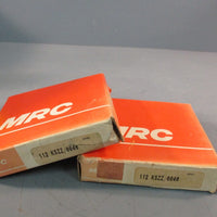Lot of (2) MRC 112KSZZ/0046 Single Row Radial Steel Bearing