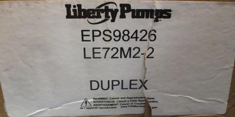 Liberty Pumps LE72M22 Cast Iron Sewage Pump 2" 3/4HP 208230V 1PH 60Hz 6A
