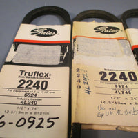 Gates 2260 Truflex V Belt 1/2 x 24"  4L260  Lot of 4