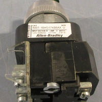 Allen Bradley 800T16HG17KB6AX Ser U 30mm Selector Switch 800T PB 120V 0.9/1.6W