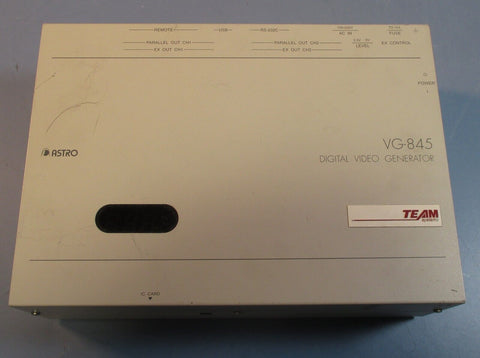 Astrodesign VG-845 Digital Video Generator no Power Cord Used