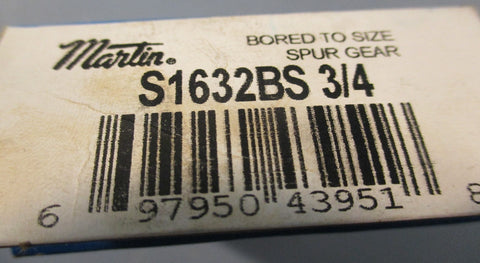 Martin S1632BS 3/4 Spur Gear Steel 3/4" Bore Keyed 32 Teeth 2.125" OD