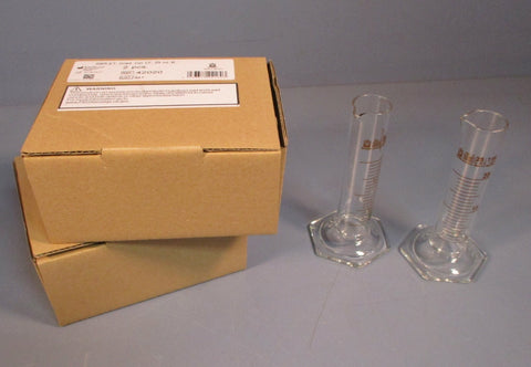 Lot 4 Silberbrand 42020 Eterna 25 ml: 1 ml Borosilicate 3.3 Graduated Cylinder